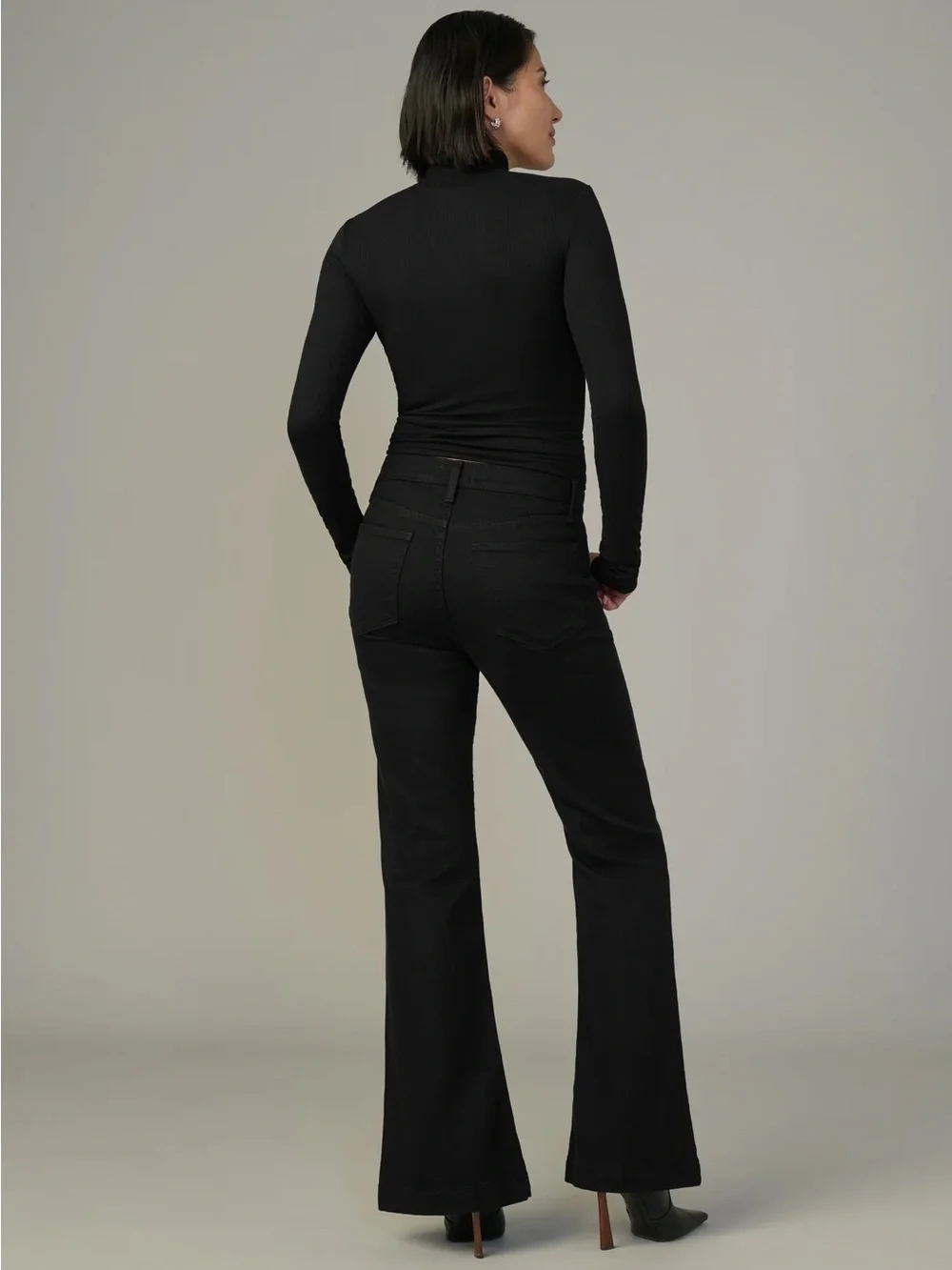 Joe's Jeans Black High-Rise Petite Flare